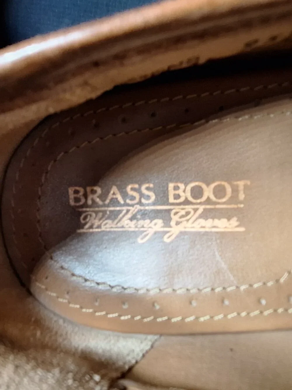 Brass Boot 11 1/2 M men's brown slip on shoe